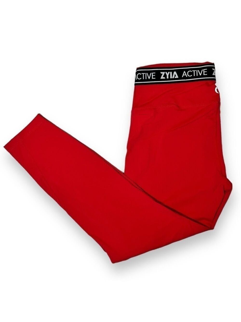 Zyia Women’s Red Banded Luxe Rendezvous Legging 7/8 24” Size 8-10